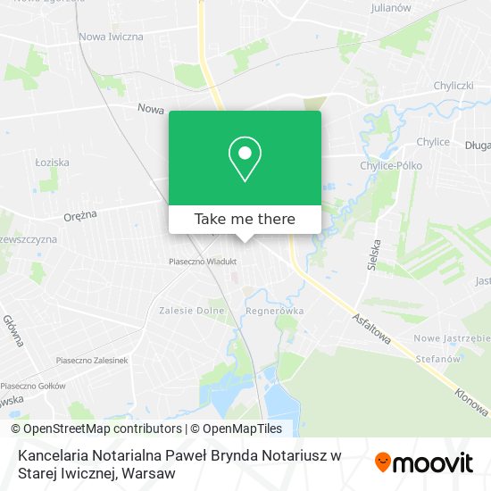 Kancelaria Notarialna Paweł Brynda Notariusz w Starej Iwicznej map