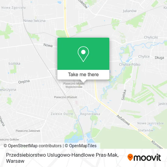 Przedsiebiorstwo Uslugowo-Handlowe Pras-Mak map