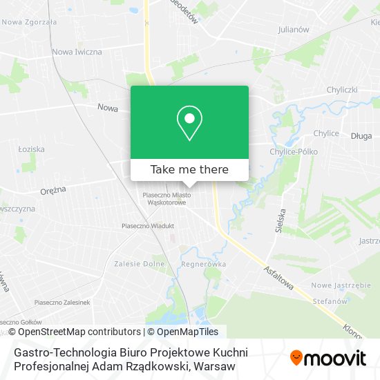 Gastro-Technologia Biuro Projektowe Kuchni Profesjonalnej Adam Rządkowski map