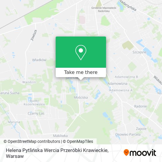 Helena Pytlińska Wercia Przeróbki Krawieckie map