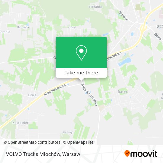 VOLVO Trucks Młochów map