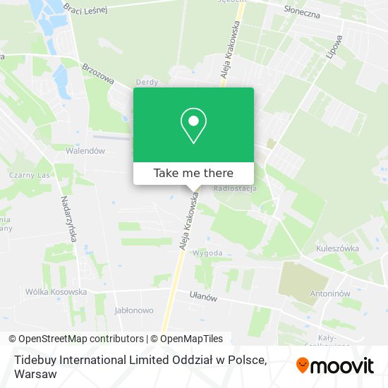 Tidebuy International Limited Oddział w Polsce map