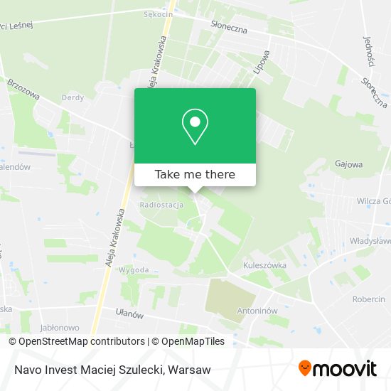 Navo Invest Maciej Szulecki map