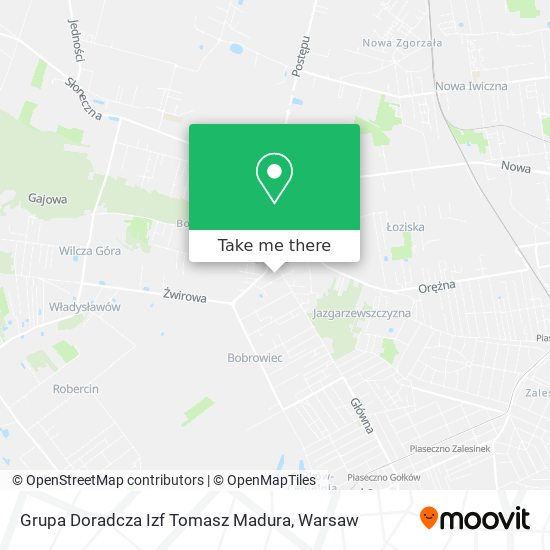 Grupa Doradcza Izf Tomasz Madura map