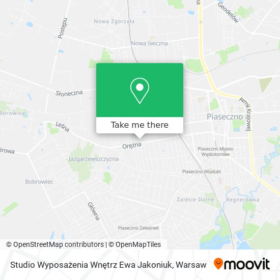 Studio Wyposażenia Wnętrz Ewa Jakoniuk map