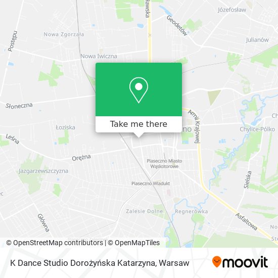 K Dance Studio Dorożyńska Katarzyna map