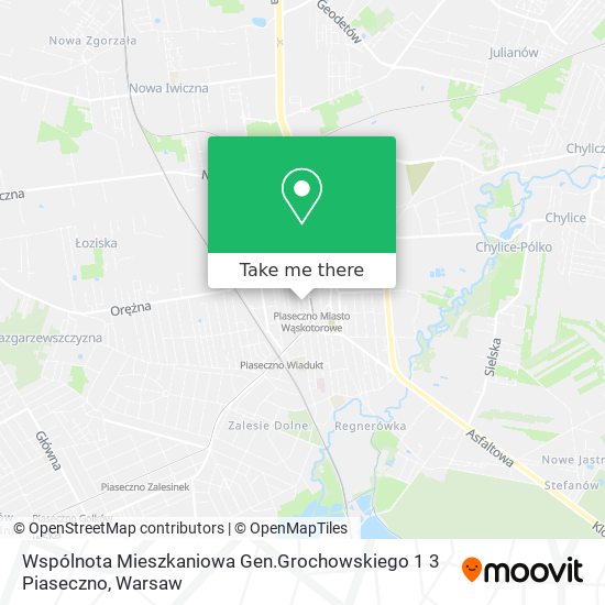 Wspólnota Mieszkaniowa Gen.Grochowskiego 1 3 Piaseczno map