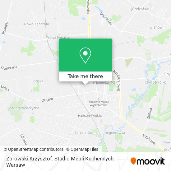 Zbrowski Krzysztof. Studio Mebli Kuchennych map