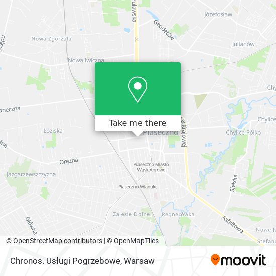 Chronos. Usługi Pogrzebowe map