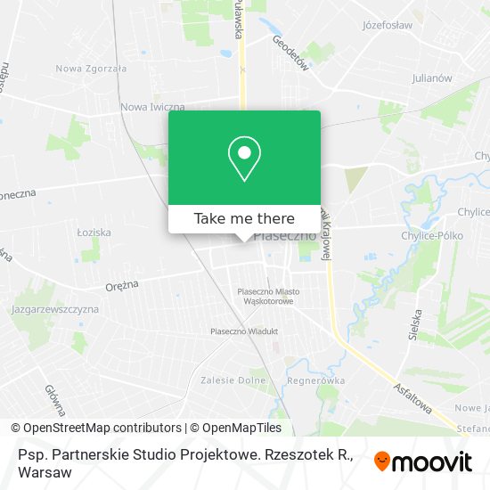 Карта Psp. Partnerskie Studio Projektowe. Rzeszotek R.