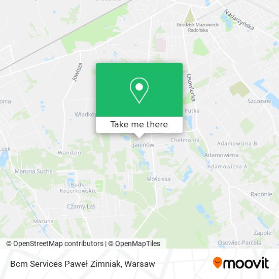 Bcm Services Paweł Zimniak map