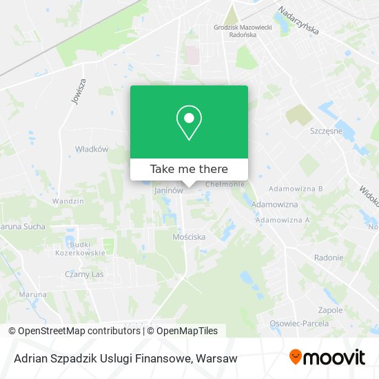 Adrian Szpadzik Uslugi Finansowe map