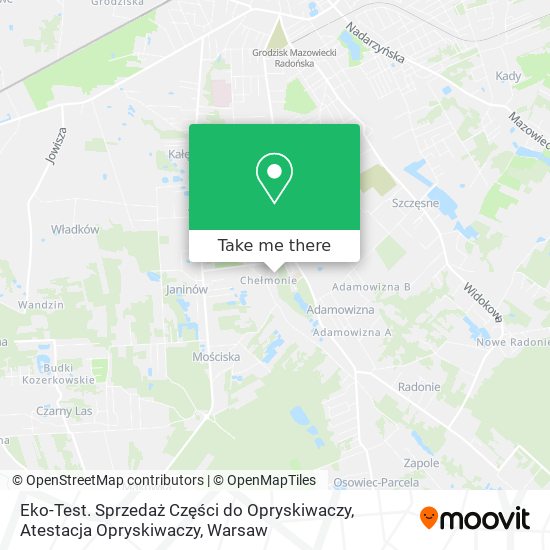 Eko-Test. Sprzedaż Części do Opryskiwaczy, Atestacja Opryskiwaczy map