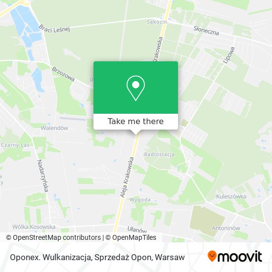 Oponex. Wulkanizacja, Sprzedaż Opon map