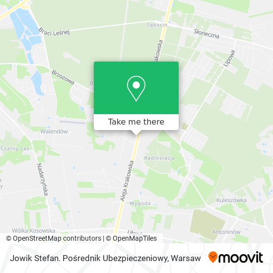 Jowik Stefan. Pośrednik Ubezpieczeniowy map