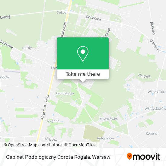 Gabinet Podologiczny Dorota Rogala map