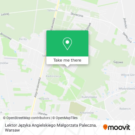 Lektor Języka Angielskiego Małgorzata Paleczna map