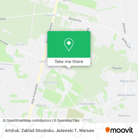 Artdruk. Zakład Sitodruku. Jeżewski T. map