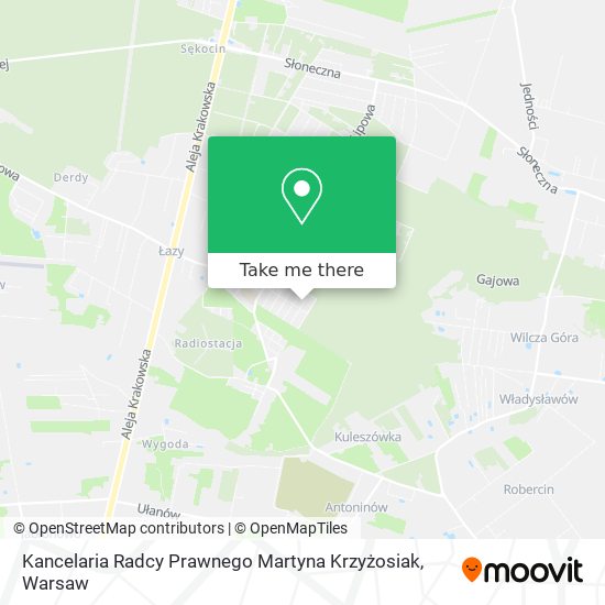 Kancelaria Radcy Prawnego Martyna Krzyżosiak map