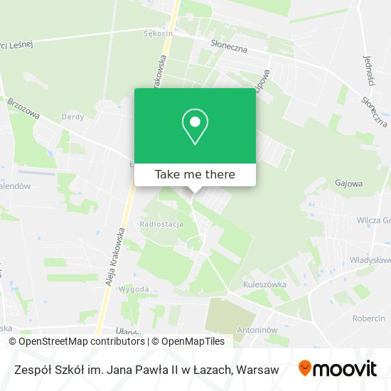 Zespół Szkół im. Jana Pawła II w Łazach map