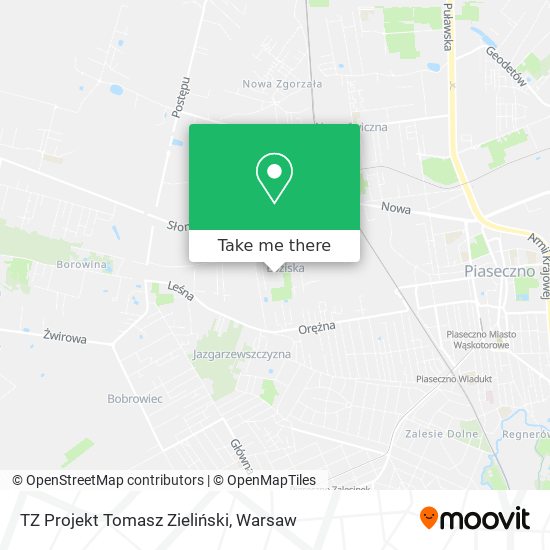 TZ Projekt Tomasz Zieliński map