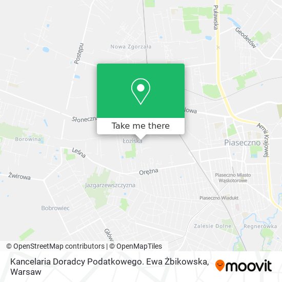 Kancelaria Doradcy Podatkowego. Ewa Żbikowska map