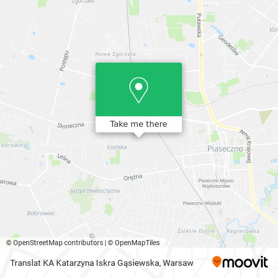 Translat KA Katarzyna Iskra Gąsiewska map