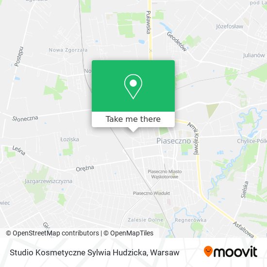 Studio Kosmetyczne Sylwia Hudzicka map