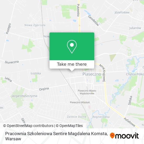 Pracownia Szkoleniowa Sentire Magdalena Komsta map