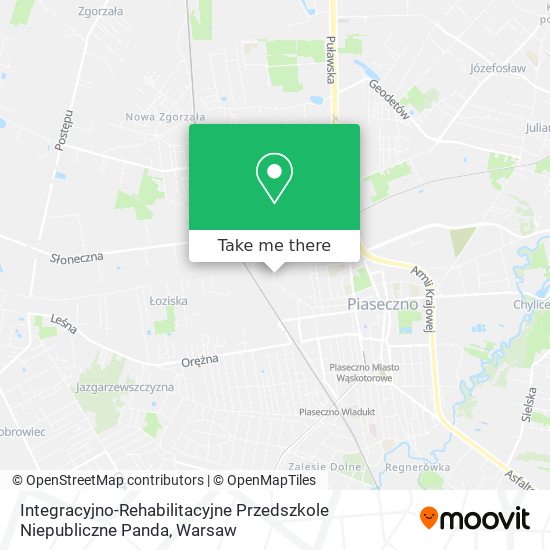 Integracyjno-Rehabilitacyjne Przedszkole Niepubliczne Panda map