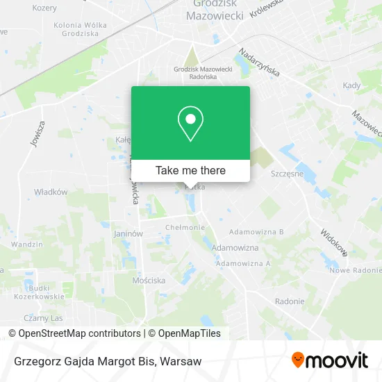 Grzegorz Gajda Margot Bis map