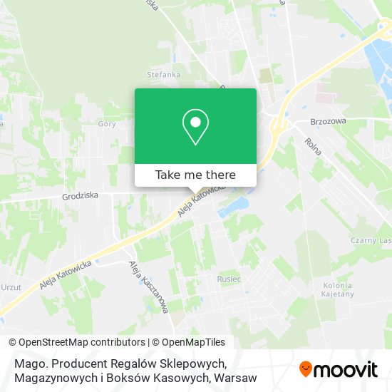 Mago. Producent Regalów Sklepowych, Magazynowych i Boksów Kasowych map