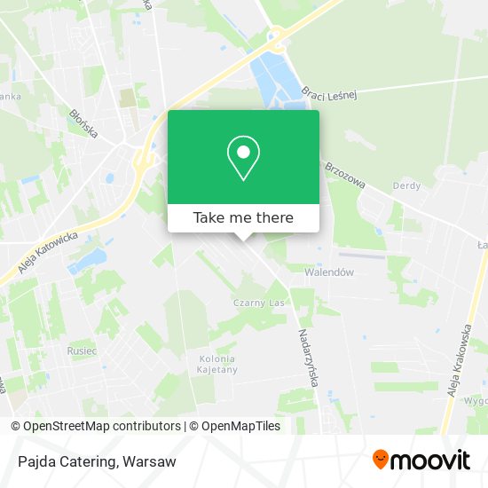 Pajda Catering map