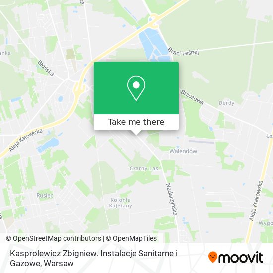 Kasprolewicz Zbigniew. Instalacje Sanitarne i Gazowe map