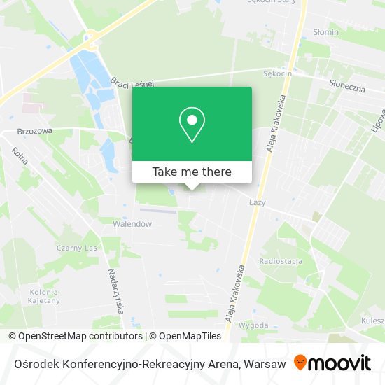 Ośrodek Konferencyjno-Rekreacyjny Arena map