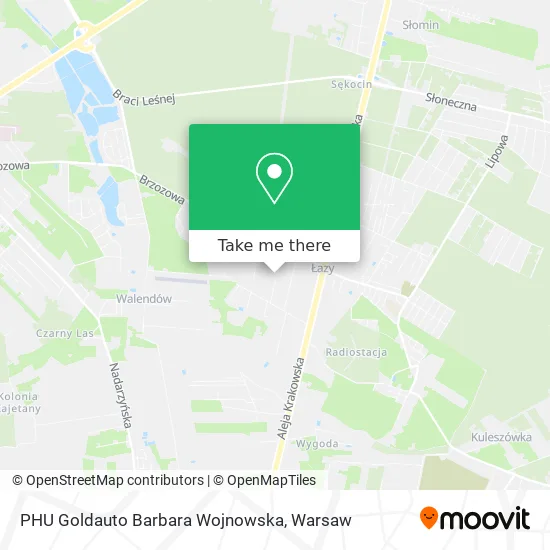 PHU Goldauto Barbara Wojnowska map