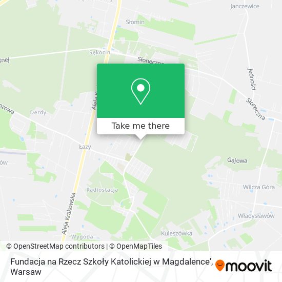 Fundacja na Rzecz Szkoły Katolickiej w Magdalence' map