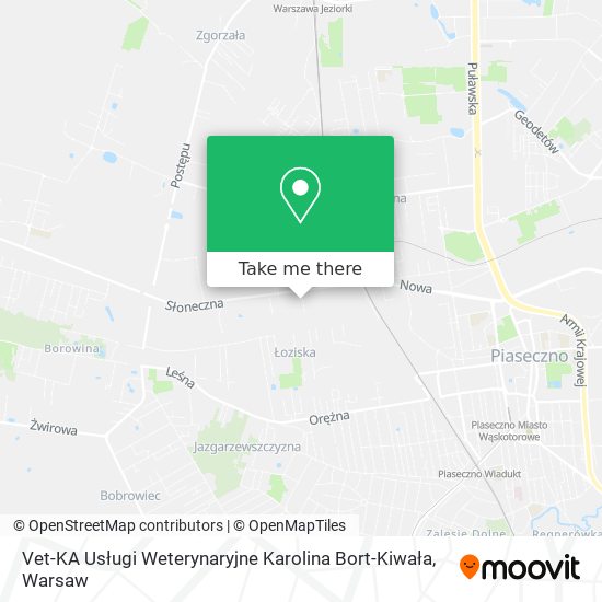 Vet-KA Usługi Weterynaryjne Karolina Bort-Kiwała map