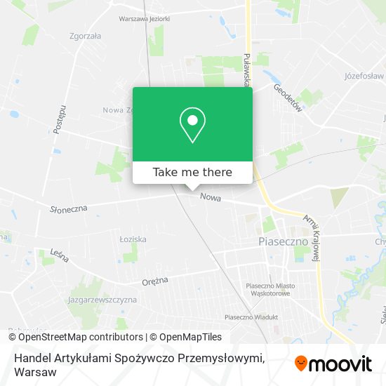 Handel Artykułami Spożywczo Przemysłowymi map