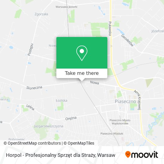 Horpol - Profesjonalny Sprzęt dla Straży map