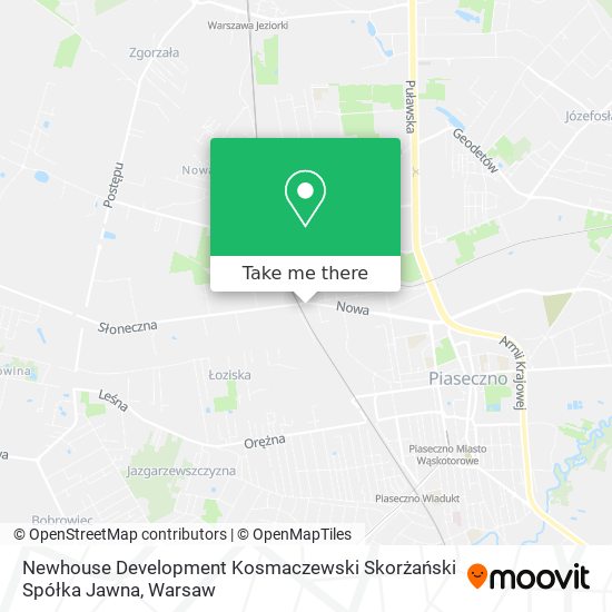 Newhouse Development Kosmaczewski Skorżański Spółka Jawna map