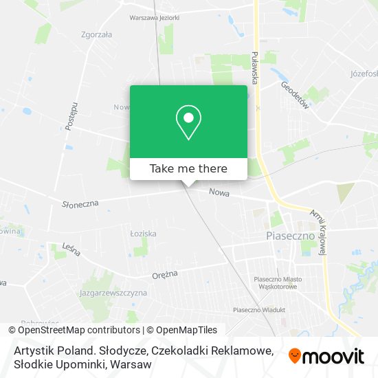 Artystik Poland. Słodycze, Czekoladki Reklamowe, Słodkie Upominki map