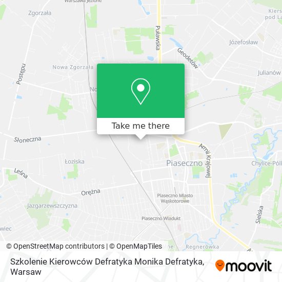 Szkolenie Kierowców Defratyka Monika Defratyka map