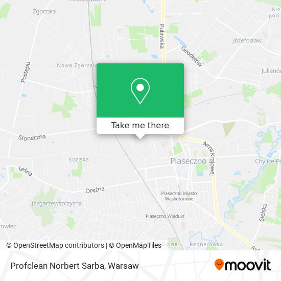 Profclean Norbert Sarba map