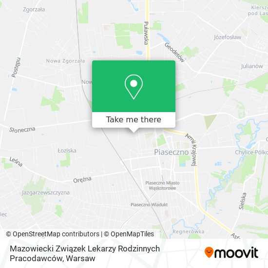 Mazowiecki Związek Lekarzy Rodzinnych Pracodawców map