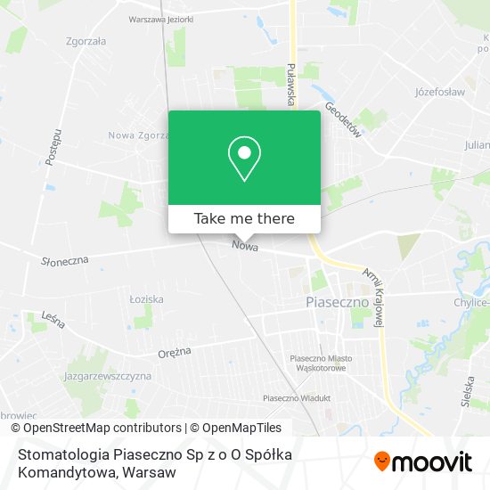 Stomatologia Piaseczno Sp z o O Spółka Komandytowa map