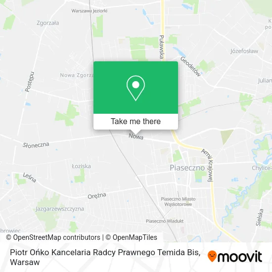 Piotr Ońko Kancelaria Radcy Prawnego Temida Bis map
