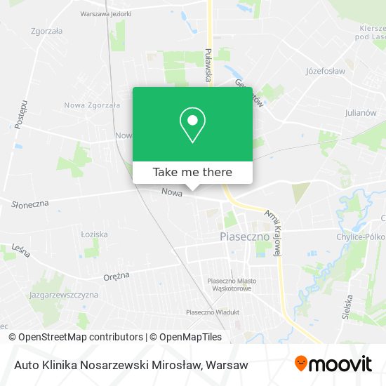 Auto Klinika Nosarzewski Mirosław map