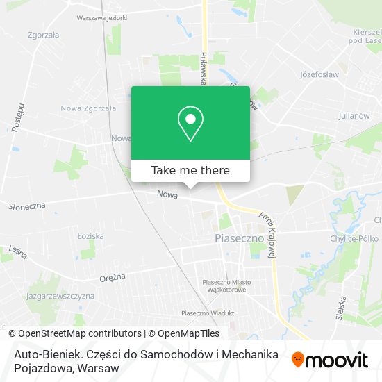 Auto-Bieniek. Części do Samochodów i Mechanika Pojazdowa map