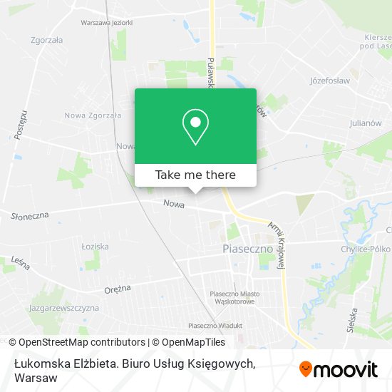 Łukomska Elżbieta. Biuro Usług Księgowych map